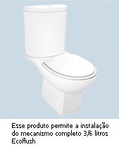 BACIA SANITARIA C/ CX ACOPLADA EROS CZ PL