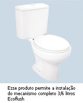 BACIA SANITARIA C/ CX ACOPLADA FLAMINGO BISCUIT