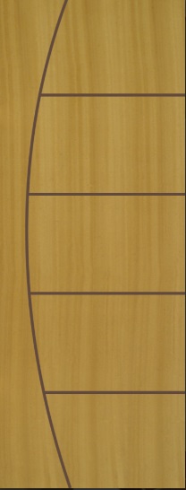 PORTA DE MADEIRA IMBUIA 207 FRISADA 80X210X3,5