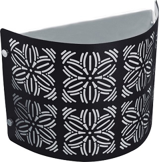 ARANDELA TASCHIBRA RENDA 108 1XE-27 PRETO FOSCO