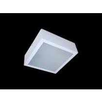 PLAFON OMEGA SOBREPOR 20X20 2LP VDF 4MM BCO