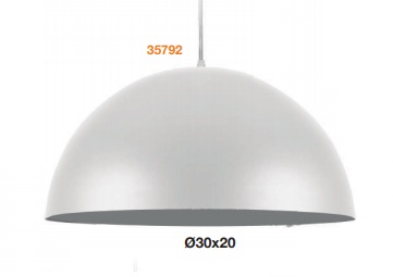 PENDENTE AQUARELA HALF MOON 40 1 LUZ BRANCO - E27