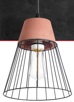 PENDENTE KRAS ACO PF CEM 1X60W 1X27