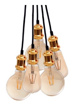 PENDENTE BENJAMIN ACO COB 1X60W 5XE27