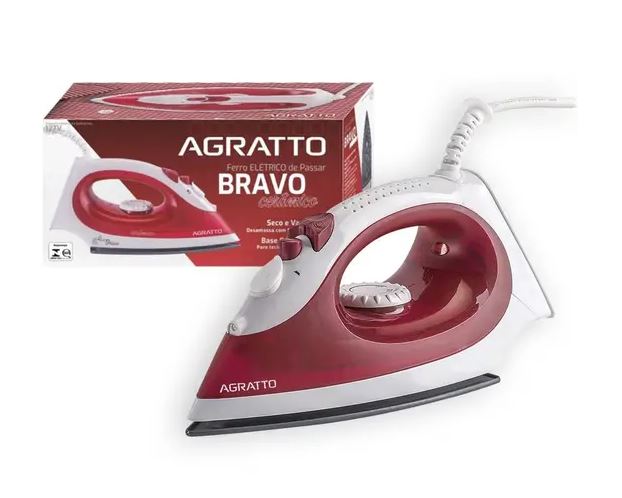 FERRO DE PASSAR A VAPOR BRAVO CERAMICO 127V FC-01