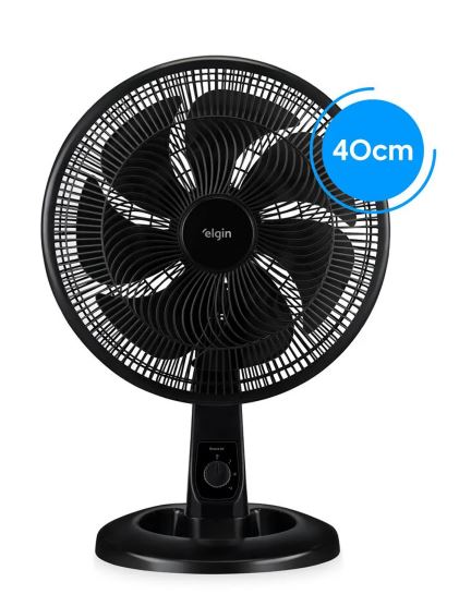 VENTILADOR 40CM OSCILANTE MESA 127V PRETO BREEZE