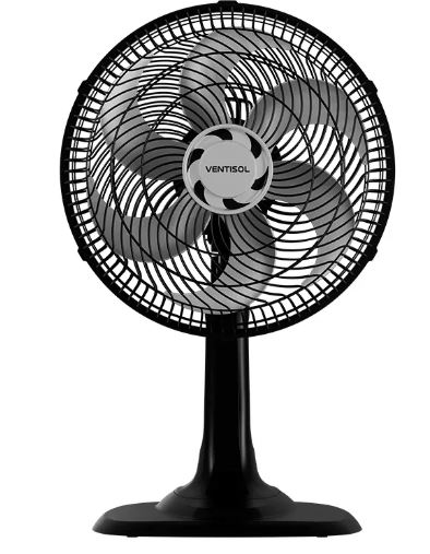 VENTILADOR OSCILANTE MESA 30CM PRETO 127V TURBO