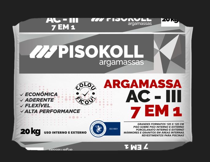 ARGAMASSA AC3 7 EM 1 CINZA 20 KG